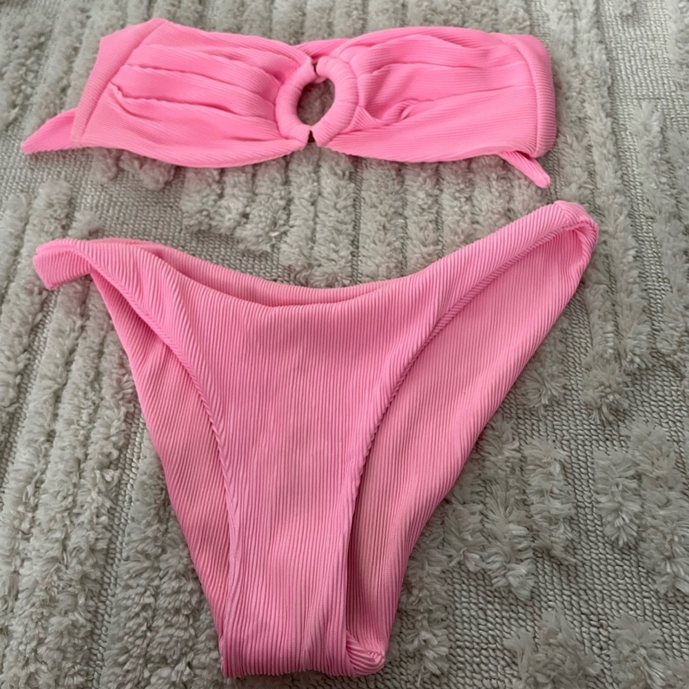Kulani Kini bubble gum pink bikini, size medium